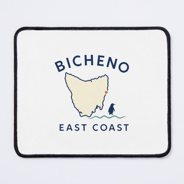 Item preview, Bicheno Tasmania Travel Art | Little Penguins and Coastal Illustration designed and sold by AMICO77.