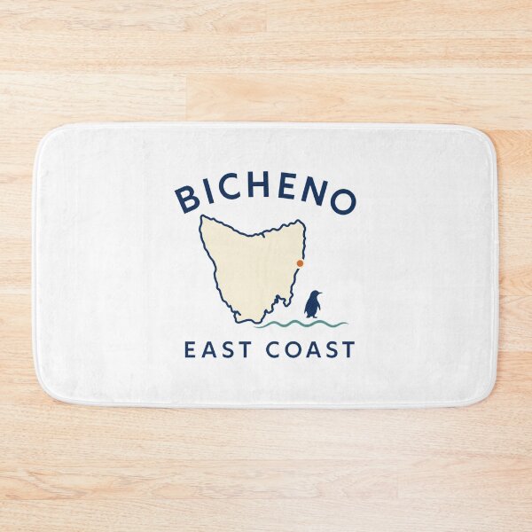 Item preview, Bicheno Tasmania Travel Art | Little Penguins and Coastal Illustration designed and sold by AMICO77.