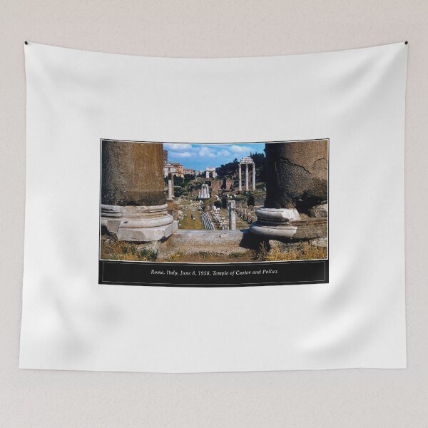Item preview, Rome, Italy, June 8, 1958, Temple of Castor and Pollux designed and sold by AMacGPhilly.