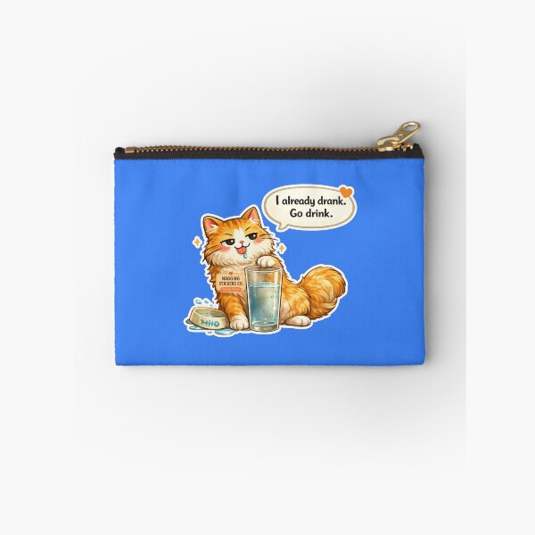 Item preview, NAGGING CAT LaMaisonOfMY I ALREADY DRANK, GO DRINK. COLLECTION | ELECTRIC BLUE Edition | No.01 designed and sold by LaMaisonOfMY.