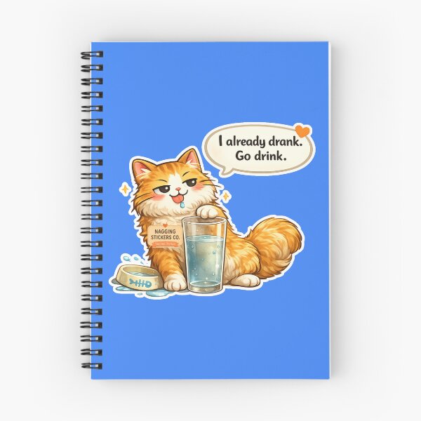 Item preview, NAGGING CAT LaMaisonOfMY I ALREADY DRANK, GO DRINK. COLLECTION | ELECTRIC BLUE Edition | No.01 designed and sold by LaMaisonOfMY.