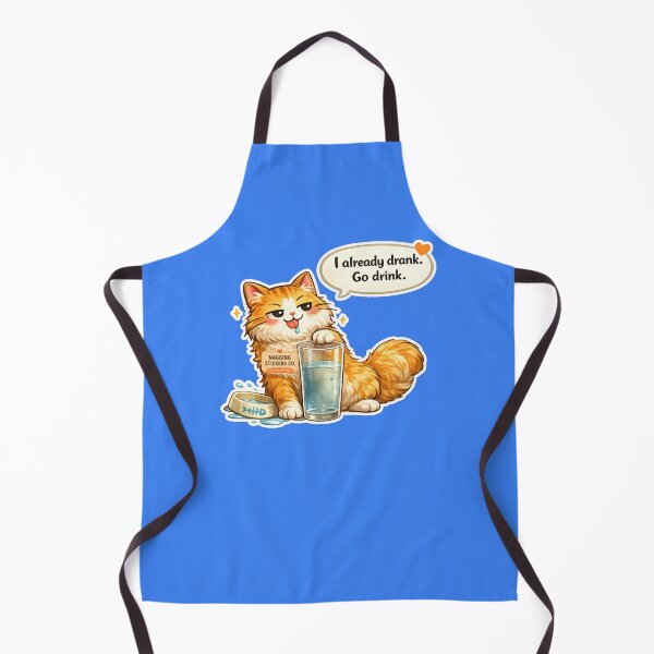 Item preview, NAGGING CAT LaMaisonOfMY I ALREADY DRANK, GO DRINK. COLLECTION | ELECTRIC BLUE Edition | No.01 designed and sold by LaMaisonOfMY.