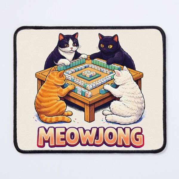 Item preview, Funny Cute Cats Playing Meowjong designed and sold by legendaryskins.