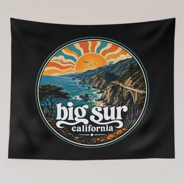 Item preview, Big Sur California Trippy Art Travel designed and sold by TomFrontierArt.