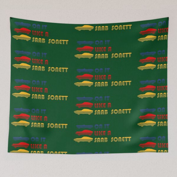 Item preview, On it Like a Saab Sonett (Blue, Red, Yellow) designed and sold by Manic2019.