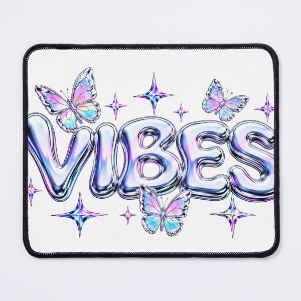 Item preview, Y2K Iridescent Chrome Vibes with Holographic Butterflies designed and sold by Piising.