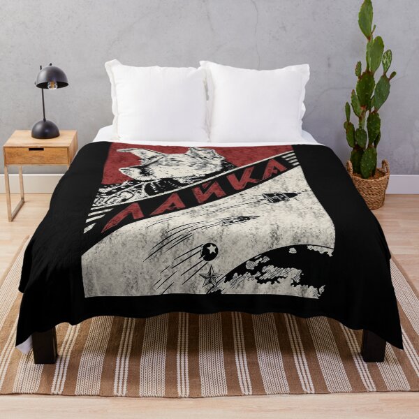 Item preview, Laika Soviet Space Dog Propaganda Art designed and sold by kiwibroc.