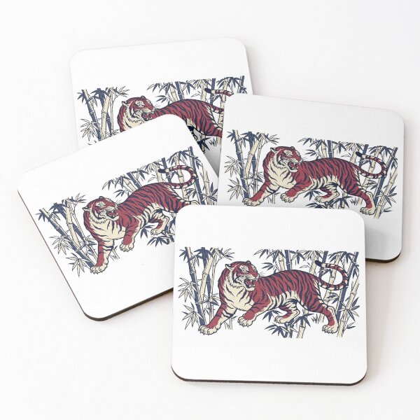 Item preview, Vintage Japanese Tiger in Bamboo Forest designed and sold by Piising.