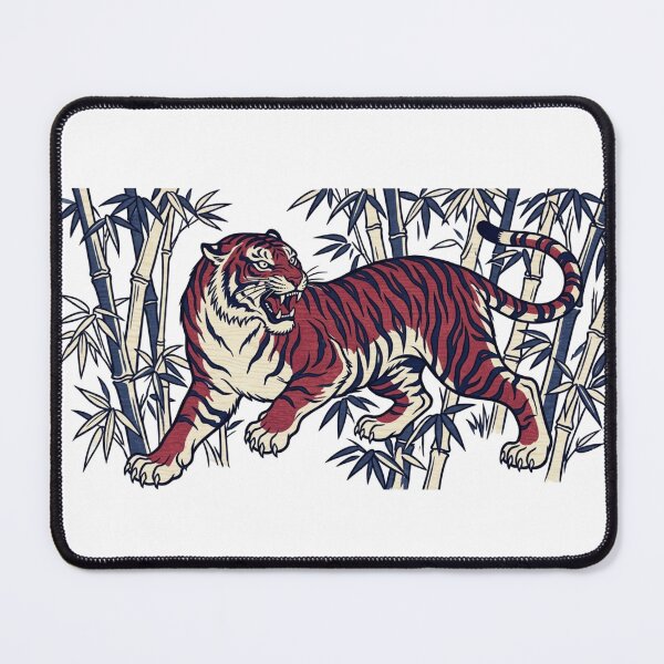 Item preview, Vintage Japanese Tiger in Bamboo Forest designed and sold by Piising.
