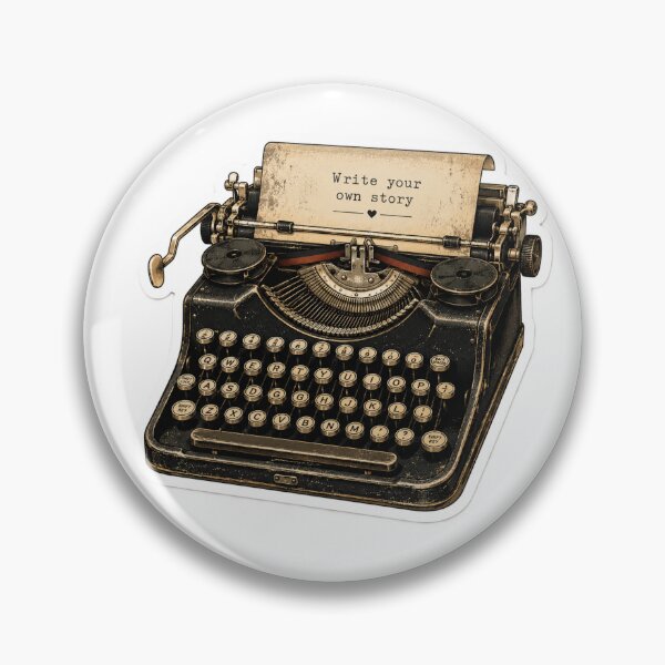 Item preview, Vintage Typewriter Sticker – Retro Writer & Junk Journal Aesthetic designed and sold by AstraDrip Studio.