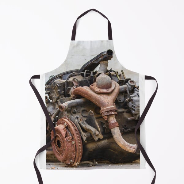 Item preview, Rusty Engine Parts In Abandoned Car Salvage Close-Up With Corroded Metal Texture designed and sold by Nmallia.