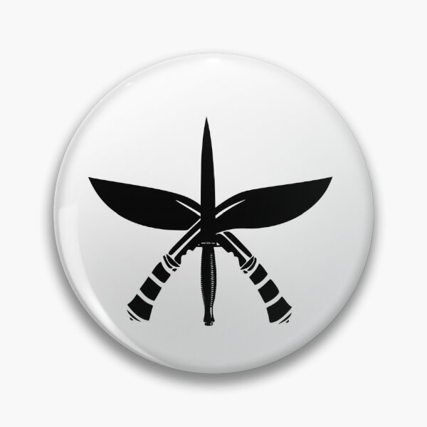 Item preview, Crossed Khukuri & Commando Dagger designed and sold by Sticker House.