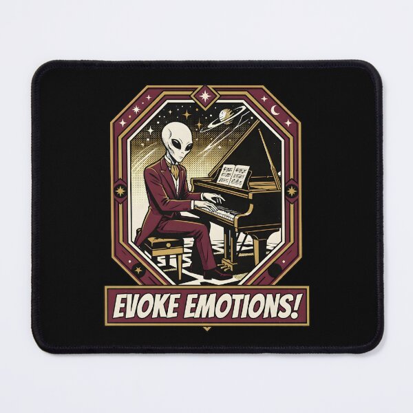 Item preview, Sophisticated Alien Playing Grand Piano Retro Vintage Music designed and sold by DuckOddity.