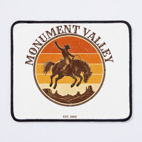 Item preview, Retro Monument Valley Sunset Cowboy designed and sold by Piising.