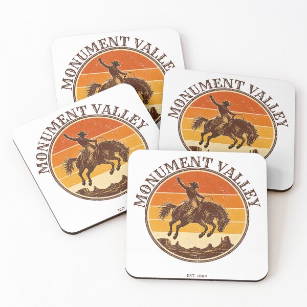 Item preview, Retro Monument Valley Sunset Cowboy designed and sold by Piising.