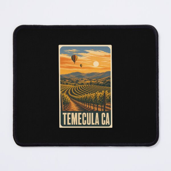 Item preview, Temecula California Wine Country | Hot Air Balloon and Vineyard Art designed and sold by AMICO77.