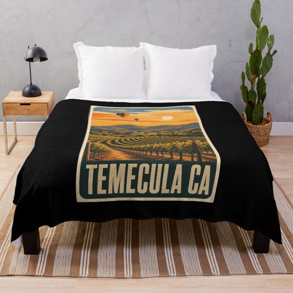 Item preview, Temecula California Wine Country | Hot Air Balloon and Vineyard Art designed and sold by AMICO77.