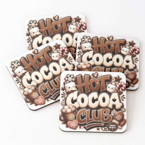 Item preview, HOT COCOA CLUB Sticker | Cozy Coffee Graffiti Design | Christmas Café Aesthetic PNG | Cute Winter Vinyl Decal for Laptop, Water Bottle & Journal designed and sold by Stylestickers55.