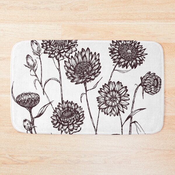 Item preview, Pen + Ink everlasting daisies designed and sold by Bloominbush.