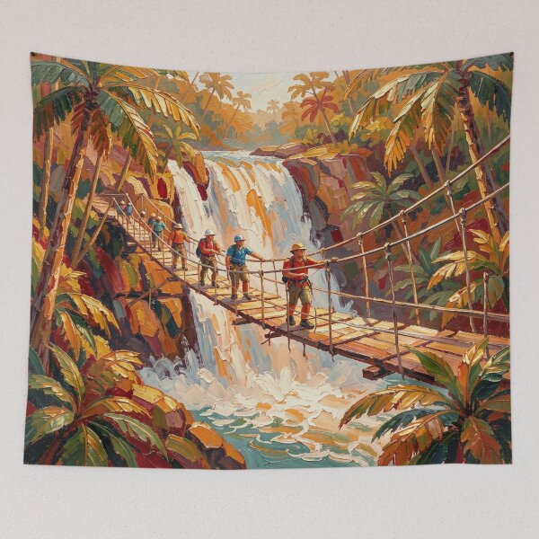 Item preview, Painterly Jungle Expedition with Symbolic Adventure Spirit designed and sold by FotoworldEdel.