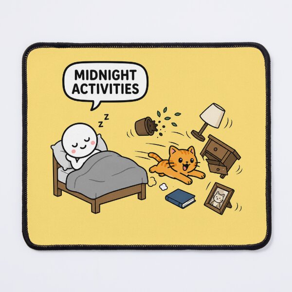 Item preview, Funny Midnight Cat Chaos Design designed and sold by MonkiFlipp.