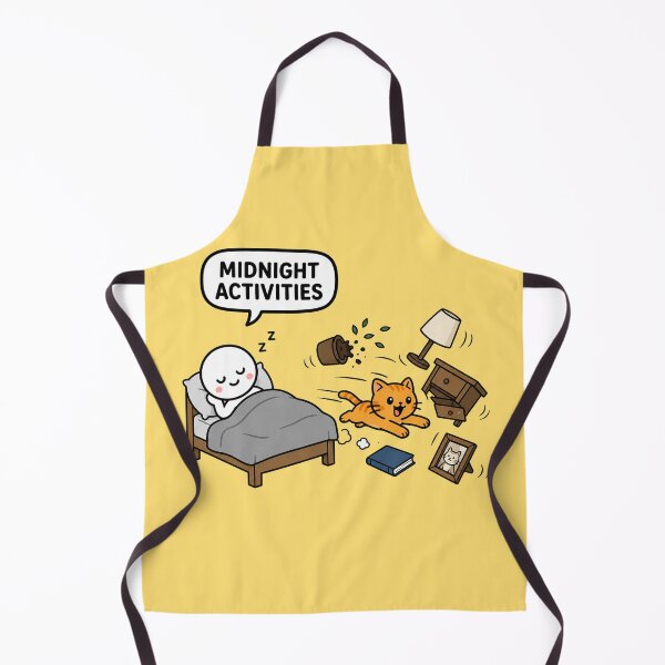 Item preview, Funny Midnight Cat Chaos Design designed and sold by MonkiFlipp.