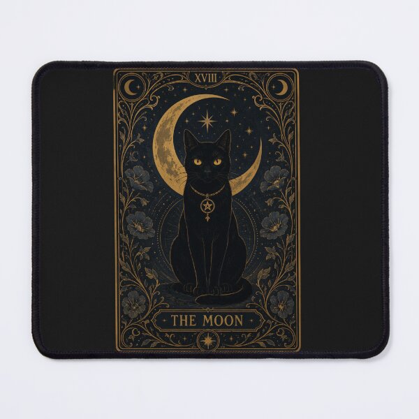 Item preview, The Moon Tarot Card Black Cat designed and sold by Piising.