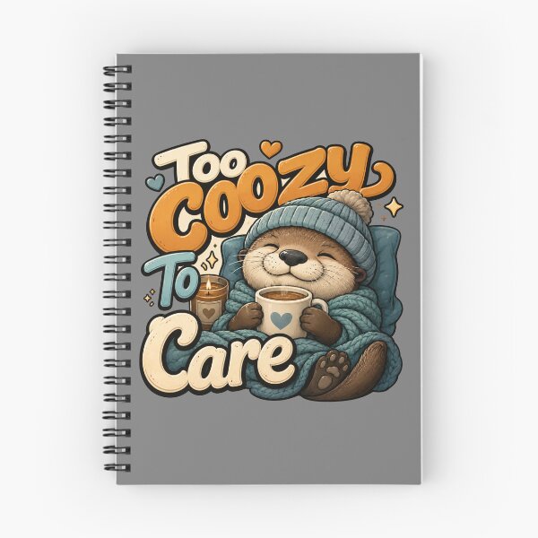 Item preview, Too Cozy to Care Otter Sticker designed and sold by PixoNest.