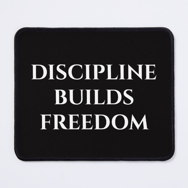 Item preview, Discipline Builds Freedom | Minimalist Motivational Typography Quote designed and sold by MagicArtzz.