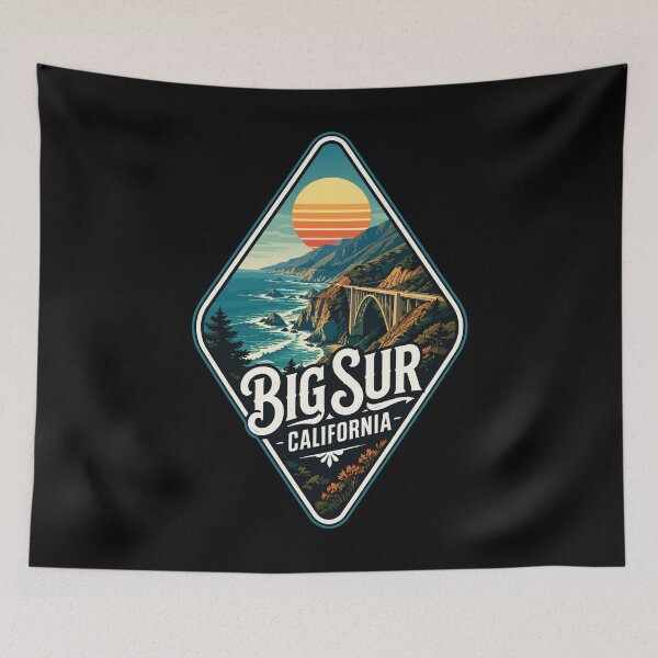 Item preview, Big Sur California Retro designed and sold by TomFrontierArt.