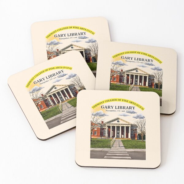 Item preview, Vermont College of Fine Arts Gary Library Vintage Architectural Illustration designed and sold by EvergreenPark - Tee Studio.
