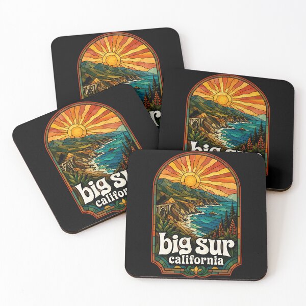Item preview, Big Sur California Travel Stained Glass designed and sold by TomFrontierArt.
