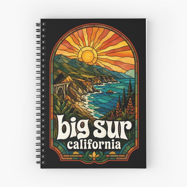 Item preview, Big Sur California Travel Stained Glass designed and sold by TomFrontierArt.