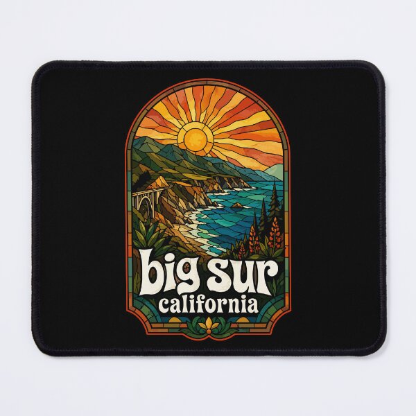 Item preview, Big Sur California Travel Stained Glass designed and sold by TomFrontierArt.