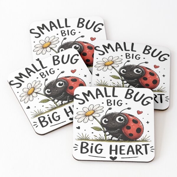 Item preview, Small Bug Big Heart Cute Ladybug Nature Lover T-Shirt & Sticker designed and sold by Sunday.Supply.