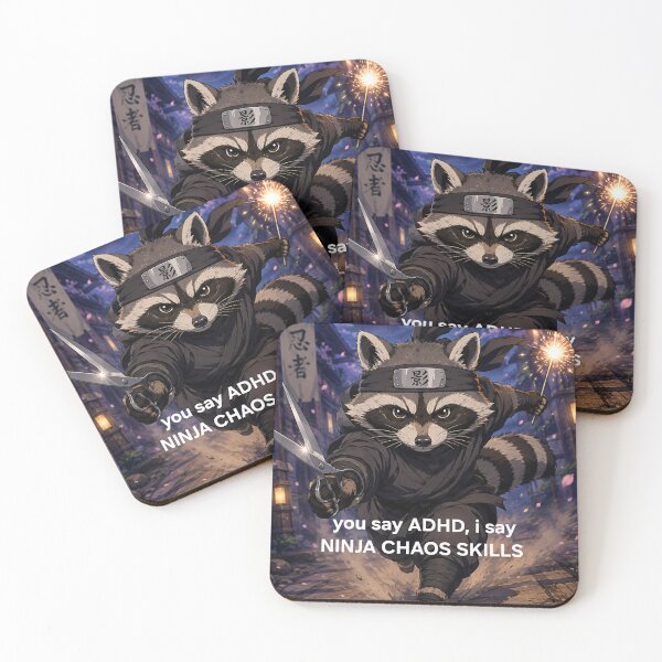 Item preview, ADHD = ninja chaos skills designed and sold by Lacey Schmidt.