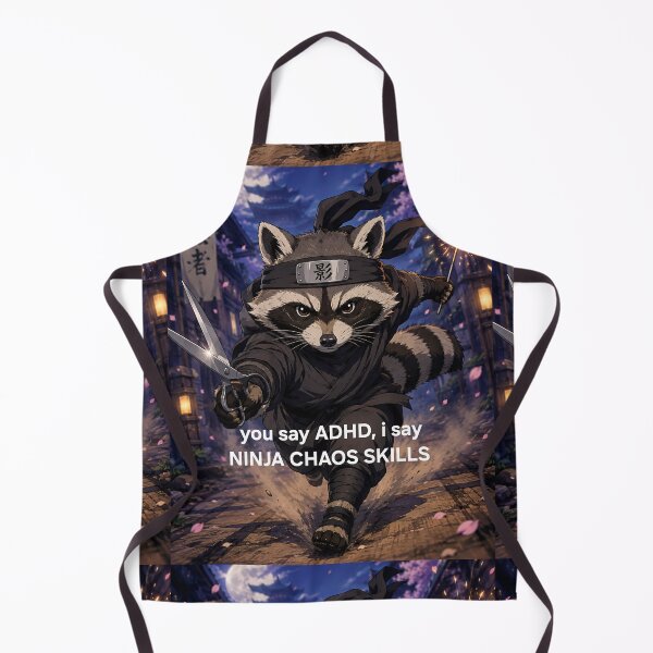 Item preview, ADHD = ninja chaos skills designed and sold by Lacey Schmidt.