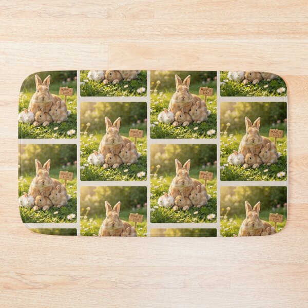 Item preview, Cute Rabbit Family Home Is Love Bunny Mom designed and sold by BagFactoryUK.