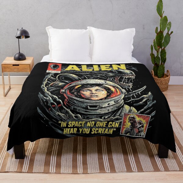Item preview, Retro Sci Fi Horror Comic In Space No One Can Hear You Scream designed and sold by deccap.