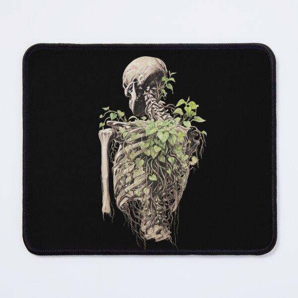Item preview, Gothic Skeleton Botanical Vines Heart Leaves Dark Academia Cottagecore Art designed and sold by Daily-chaos.