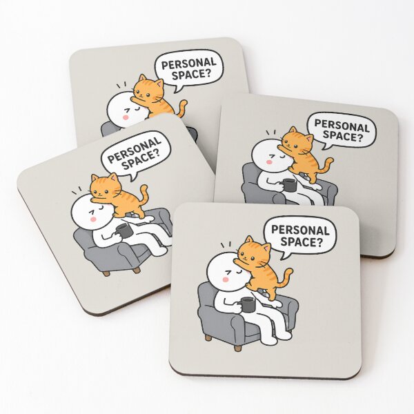 Item preview, Personal Space Funny Cat Meme designed and sold by MonkiFlipp.