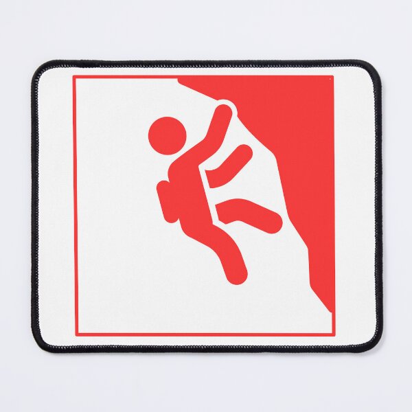 Item preview, Rock Climbing Icon | Red Climber Graphic designed and sold by Piising.
