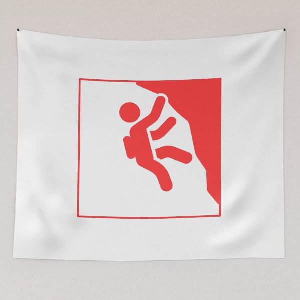 Item preview, Rock Climbing Icon | Red Climber Graphic designed and sold by Piising.