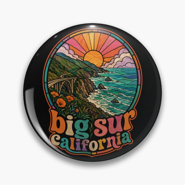 Item preview, Big Sur California Travel Stained Glass Art designed and sold by TomFrontierArt.