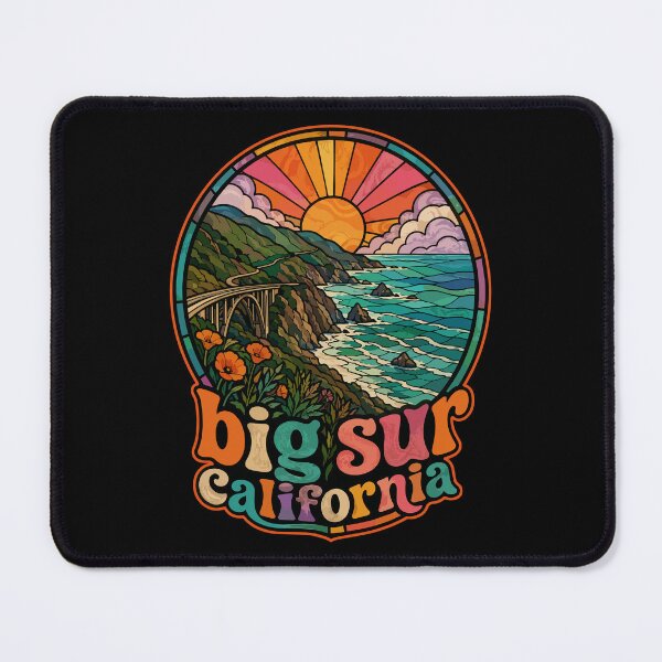 Item preview, Big Sur California Travel Stained Glass Art designed and sold by TomFrontierArt.