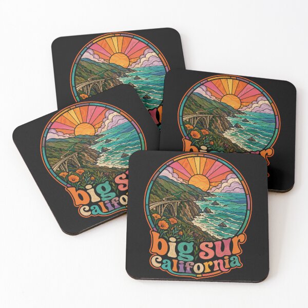 Item preview, Big Sur California Travel Stained Glass Art designed and sold by TomFrontierArt.