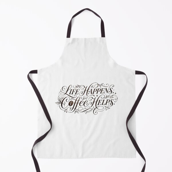 Item preview, Life Happens Coffee Helps - Elegant Calligraphy Coffee Quote designed and sold by ResonateUK.