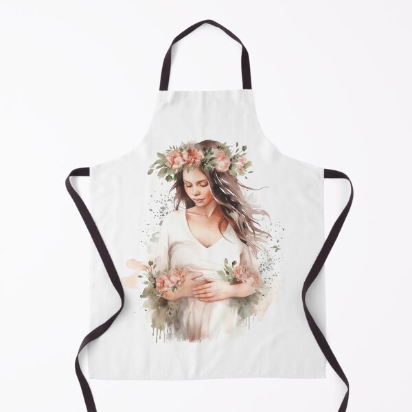 Item preview, Maternity Floral Watercolor Illustration Expected Mother Gift designed and sold by Krasnovaovaova.