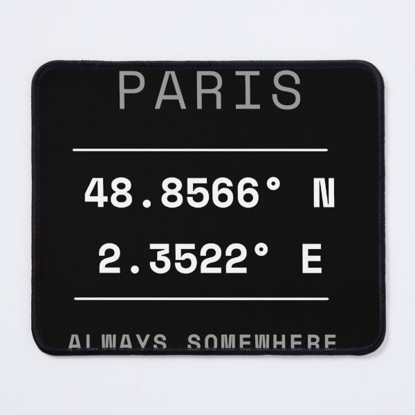 Item preview, Paris Coordinates | Paris 48.8566 N 2.3522 E designed and sold by Piising.