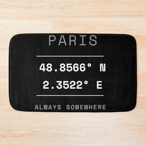 Item preview, Paris Coordinates | Paris 48.8566 N 2.3522 E designed and sold by Piising.